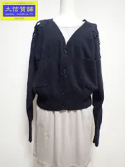 CHLOE クロエ レディース ウール ガーディガン S 刺繍 ブラック 中古B+【中古】【質屋出店】管理番号：A-7886のサムネイル
