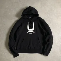 美品 UNDERCOVER 隠密 ロゴプリント ブラック スウェット パーカー アンダーカバー