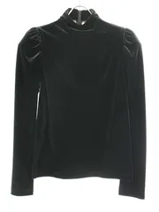 noir kei ninomiya ノワール ケイ ニノミヤ 22AW ストレッチベルベットハイネックカットソー 3J-T013 ブラック Sのサムネイル