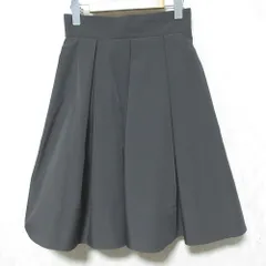 美品 FOXEY NEW YORK フォクシーニューヨーク フレアスカート 26489 サイズ40 グレー レディース 古着 中古 USED