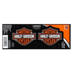 【メール便発送】ステッカー ハーレーダビッドソン ダイカットデカール CLASSIC B&S LOGO 2P ホログラム CG99116 Harley-Davidson シール CARデカール アメリカ製のサムネイル