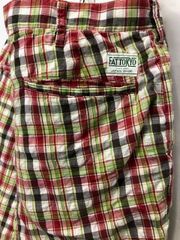 FAT コットンポリ　チェックショートパンツ　サイズFAT F31111-PN42-AB 06050617 01