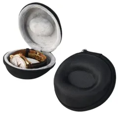 腕時計ケース 1本用 《ブラック》 時計ケース 収納ケース 時計入れ 携帯 持ち運び 旅行 腕時計 時計[定形外郵便、送料無料]