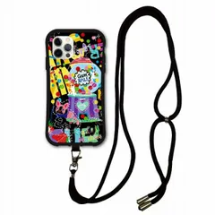 [iPhone11 Pro Max] スマホショルダー付 iPhone15 Pro i-coronケース アイフォン 15 Plus 14 13 12 11 スマホケース アニマル柄 ホラグチカヨ デザイン 耐衝撃 背面保護 フレンチブル ブラック