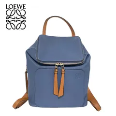 【極美品】ロエベ ゴヤ 2way ビジネスバッグ レザー ブルー 斜め掛け 極美品】ロエベ ゴヤ 2way ビジネスバッグ レザー ブルー 斜め