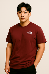 Tシャツ　THE NORTH FACE　エンジ　Lサイズ　※Used