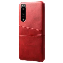 Xperia 5 IV ケース SO-54C SOG09 A204SO エクスペリア5 マーク4  カード収納 レザー スマート ケース 【Color】 レッドのサムネイル