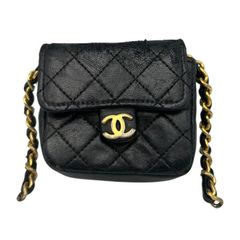 CHANEL シャネル マトラッセ マイクロミニ チェーン ショルダーバッグ ブランド 鞄 ミニ レディース レザー 中古 W４