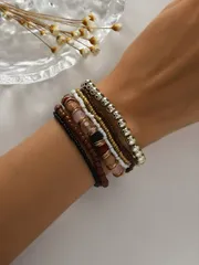 ジュエリー レディース ブレスレット セット ファッションボヘミアンスタイル ブレスレットセット 7個入り