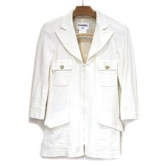 シャネル ショートスリーブトップ ホワイト 96P 40 ヴィンテージ