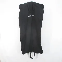サンローラン パリ SAINT LAURENT PARIS 衣装カバー ガーメントカバー 黒系 ブラック ハンガー付 ロゴ文字 プリント 洋服入れのサムネイル
