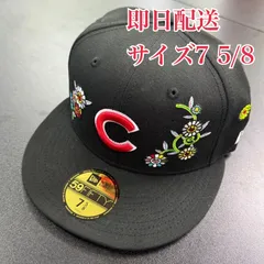 即日配送可能 NEW ERA 村上隆 MLB TOKYO SERIES 59Fifty Cubs Fitted Hat カブス 黒 ブラック 7 5/8 60.6cm ドジャース 大谷翔平