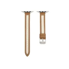 Apple Watch バンド レザー  キャンバス キルティング キャメル おしゃれ レディース series 3 4 5 6 7 8 9 SE 38 40 41 42 44 45 49 mm おすすめ かわいい 秋冬 韓国