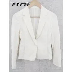 ◇ UNITED ARROWS green label relaxing 薄手 テーラード ジャケット サイズ38 アイボリー レディース 【中古】 【1002801352738】