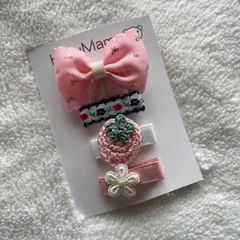 ベビー ヘアクリップ ヘアピン ハンドメイド 赤ちゃん 出産祝い プレゼント