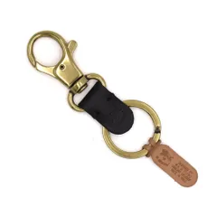 IL BISONTE イル ビゾンテ SKH016-BK109 レザー キーリング ビンテージ風 メンズ レディース