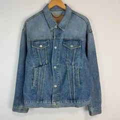 デニムジャケット Gジャン 再構築 ライトブルー アースカラー レディース 古着 ストリート アメカジ