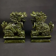 麒麟 翡翠 緑 グリーン 置物 オブジェ 風水 開運 縁起 干支 中国 貯金箱 玄関 寝室 方角 店舗 金運 仕事運 健康運 伝統的 高品質 インテリア オフィス 店舗