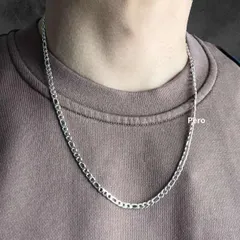 50センチ フィガロチェーン ネックレス ステンレス製 メンズ アクセサリー