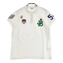 サイズ：2 JACK BUNNY ジャックバニー  半袖ポロシャツ ワッペン  ホワイト系 [240101518540] ゴルフウェア レディース ストスト