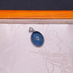 天然美品★【ブルーアクアマリン】★925銀ペンダント 天然石   22.1*17*10.1mm ZB9318