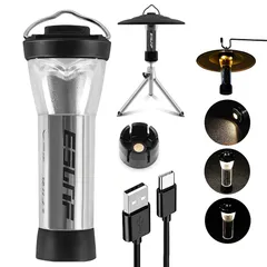 LEDランタン キャンプランタン 懐中電灯 多機能ミニランタン 3つ点灯モード・超高輝度・USB充電式・7-120時間持つ・14-250ルーメン・磁石ベース付き・IPX4防水・登山/夜釣り/キャンプ/キャンピング/ハイキング防災地震作業用停電緊急照明アウトドア