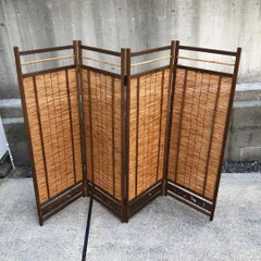 衝立　銘竹紋竹シンプル和風間仕切り和風　１台限定製作　天然杢楢無垢材衝立 銘竹紋竹シンプル和風間仕切り和風 1台限定製作 天然杢楢無垢