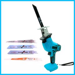 【在庫処分】(本体+刃（4本）) 別売り バッテリー バッテリー 充電器 ※ 工具 家庭用 互換 makita 対応 対応 マキタ マキタ 18V 14.4V 小型 ノコギリ 切断 電動のこぎり セーバーソー 充電式 4本付き 替刃 レシプロソー コードレス