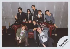 【中古】生写真(STARTO) Snow Man/集合(9人)/横型・全身/「Snow Man 1st Stadium Live Snow World」グッズオフショット/公式生写真