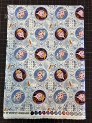 989　USA輸入生地シーチング　アナと雪の女王　ディズニー 幅約106-111cm×70cm