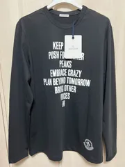 ☆未使用タグ付☆本物保証！MONCLER レタリングロゴ ロングTシャツ　ブラック色