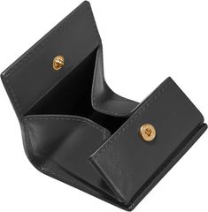 NOBLE RILEY Leather Coin Purse for Women and Men (Black, Small) - A perfect gift!