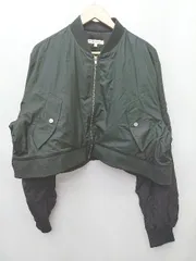 ◇ ⊇ MOUSSY マウジー ショート丈 長袖 ジップアップ　ブルゾン　ジャケット サイズF ブラック レディース P  【1410160001080】