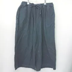 ◇ SUNVALLEY サンバレー ワイドパンツ サイズM ネイビー系 レディース E  【1407020045650】
