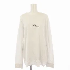 ▫️美品▫️A.P.C アーペーセー 刺繍ロゴ ロンT 長袖Tシャツ メンズS A.P.C - 本物アーペーセーAPCコットンロゴ刺繍長袖ロンTシャツ