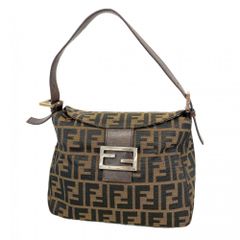 フェンディ(Fendi) フェンディ ショルダーバッグ ズッカ ナイロンキャンバス ブラウン レディース