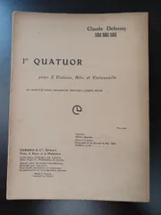 【洋書・楽譜・ミニスコア】 ドビュッシー CLAUDE DEBUSSY／QUATUOR／2Violons,Alto et Violoncelle／ヴァイオリン、チェロ譜