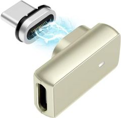 USB-C磁気 Type-Cマグネット式アダプター 140W 5Aノートパソコン 直角L型 24ピン PD急速充電 40Gbpsのデータ転送 映像出力 60Hzで8Kの動画 USB4 Thunderbolt 3/4 HITZ36