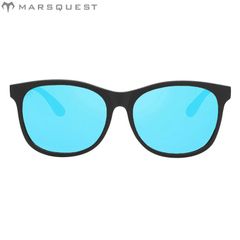 MARSQUEST 마즈 퀘스트 Momentum Carbon Black Neon Blue 러닝 액세서리 편광 UV 컷 선글라스 유니섹스 [mp3cbknb] 육상·러닝 용품