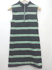 ◇ X-girl エックスガール コットン100% ノースリーブ ミニ ワンピース サイズ1 ブラック系 マルチ レディース P  【1308240001733】