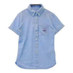 サイズ：S CALLAWAY キャロウェイ  半袖ポロシャツ ストライプ柄 ブルー系 [240101413809] ゴルフウェア レディース ストスト