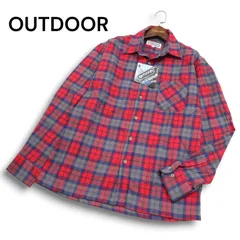 【新品 未使用】 OUTDOOR PRODUCTS アウトドアプロダクツ 秋冬★ 長袖 チェック フランネル シャツ Sz.L メンズのサムネイル