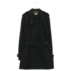 SAINT LAURENT PARIS (サンローランパリ) 13AW チェック裏地ベルテッドトレンチコート ブラック 337874 YM39Nのサムネイル