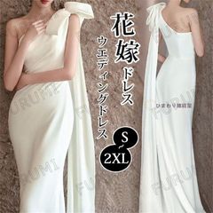 ドレス 花嫁 ウエディングドレス 花嫁 前撮りドレス ウェディングドレス サテン 二次会ドレス 花嫁 オフショルダー オフショル 前撮り かわ