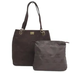 CHANEL シャネル スエード ショルダー トート バッグ レザー 刺繍 2025年最新】シャネル スエード バッグの人気アイテム - メルカリ