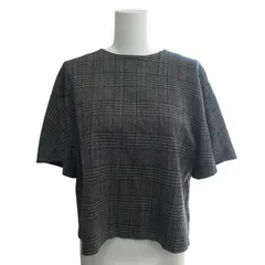 ADOREアドーア】ジャージーコンビジョーゼットブラウス《ブラック》38