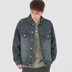 種類9：XL/B：701 ライトブルーデニムジ メンズ ファッション 服 男性用 オシャレ シンプル 大人 かっこいい 大きいサイズ ストリート 紳士服 アメリカン クラシック レトロ カラー デニムジャケット スタイル ダメージ コート ジャケット ワークウ
