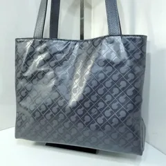 ゲラルディーニ GHERARDINI ソフティ 3層式 ナイロン レザー 総柄 トートバッグ ハンドバッグ ネイビー グレー 1063430e20250310