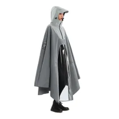 ☆ グレー ☆ 4XL ☆ レインコート おしゃれ 男女兼用 レインコート レインポンチョ 自転車 自転車用レインコート 自転車カッパ 雨具 カッパ レインウェア 雨合羽 雨がっぱ リュック対応 フード付き ツバ レディース メンズ 男女兼用 ユニセックス