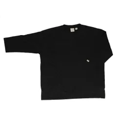 ☆ 01.ブラック ☆ Sサイズ ☆ Goodwear USAコットンBIG切替7分袖T Goodwear グッドウェア 7分袖 tシャツ Tシャツ ロンT ロングシャツ シャツ 着回し 切り替え ロング ロング丈 切替 USA コットン シンプル 無地